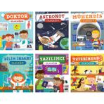 STEM Serisi 6 Kitaplık Set (Doktor Olacağım, Astronot Olacağım, Veteriner Olacağım, Bilim İnsanı Olacağım, Yazılımcı Olacağım, Mühendis Olacağım) - Catherine Ard (Ciltli)