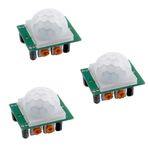 Stemedu Arduino ve Raspberry Pi için 3 ADET HC-SR501 PIR Kızılötesi Hareket Sensörleri IR İnsan Vücudu Hareket Dedektörü Sensör Modülü