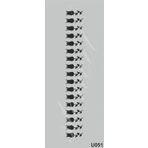 Stencil Boyama Şablonu 10x25 cm. U051