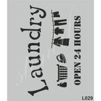 Stencil Boyama Şablonu 21x25 cm. L029