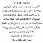 Stencil Sarayi Boyama Şablon Bereket Duası - 8073 - 50X50