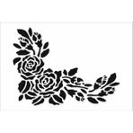Stencil Sarayi Boyama Şablon Çiçek ve Meyve - 4723 - 40X60
