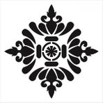 Stencil Sarayi Boyama Şablon Damask Çini Mandala - 1101 - 80X80