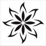 Stencil Sarayi Boyama Şablon Damask Çini Mandala - 1109 - 30X30