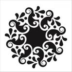 Stencil Sarayi Boyama Şablon Damask Çini Mandala - 1113 - 40X40