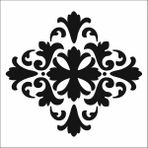 Stencil Sarayi Boyama Şablon Damask Çini Mandala - 1121 - 50X50