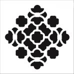 Stencil Sarayi Boyama Şablon Damask Çini Mandala - 1166 - 80X80