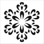 Stencil Sarayi Boyama Şablon Damask Çini Mandala - 1169 - 60X60