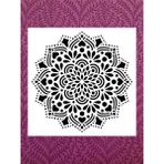 Stencil Sarayi Boyama Şablon Damask Çini Mandala - 2012 Ölçü 30X30