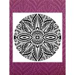 Stencil Sarayi Boyama Şablon Damask Çini Mandala - 2021 Ölçü 80X80