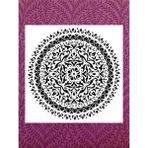 Stencil Sarayi Boyama Şablon Damask Çini Mandala - 2103 Ölçü 60X60