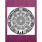 Stencil Sarayi Boyama Şablon Damask Çini Mandala - 2153 Ölçü 80X80