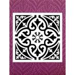 Stencil Sarayi Boyama Şablon Damask Çini Mandala - 2163 Ölçü 80X80
