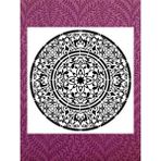 Stencil Sarayi Boyama Şablon Damask Çini Mandala - 2178 Ölçü 80X80