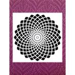 Stencil Sarayi Boyama Şablon Damask Çini Mandala - 2225 Ölçü 80X80