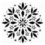 Stencil Sarayi Boyama Şablon Damask Çini Mandala - 4080 - 50X50