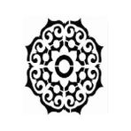 Stencil Sarayi Boyama Şablon Damask Çini Mandala - 4128 - 40X40