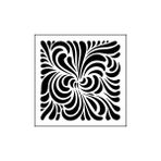 Stencil Sarayi Boyama Şablon Damask Çini Mandala - 4577 - 60X60