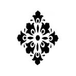 Stencil Sarayi Boyama Şablon Damask Çini Mandala - 4654 - 30X30