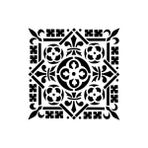 Stencil Sarayi Boyama Şablon Damask Çini Mandala - 4656 - 80X80