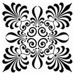 Stencil Sarayi Boyama Şablon Damask Çini Mandala - 4665 - 30X30