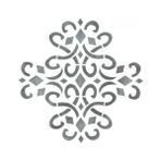 Stencil Sarayi Boyama Şablon Damask Çini Mandala - 4666 - 30X30