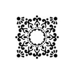 Stencil Sarayi Boyama Şablon Damask Çini Mandala - 4671 - 30X30