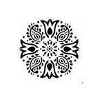 Stencil Sarayi Boyama Şablon Damask Çini Mandala - 4672 - 30X30