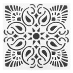Stencil Sarayi Boyama Şablon Damask Çini Mandala - 4673 - 60X60