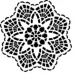 Stencil Sarayi Boyama Şablon Damask Çini Mandala - 4682 - 30X30