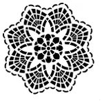 Stencil Sarayi Boyama Şablon Damask Çini Mandala - 4682 - 80X80