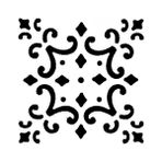 Stencil Sarayi Boyama Şablon Damask Çini Mandala - 4691 - 60X60