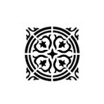 Stencil Sarayi Boyama Şablon Damask Çini Mandala - 4697 - 60X60