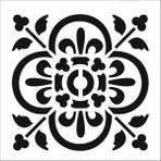 Stencil Sarayi Boyama Şablon Damask Çini Mandala - 4699 - 50X50