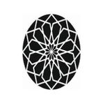 Stencil Sarayi Boyama Şablon Damask Çini Mandala - 4704 - 30X30