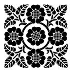 Stencil Sarayi Boyama Şablon Damask Çini Mandala - 4708 - 30X30