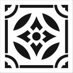 Stencil Sarayi Boyama Şablon Damask Çini Mandala - 4710 - 80X80
