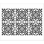 Stencil Sarayi Boyama Şablon Damask Çini Mandala -5059 - 80X100
