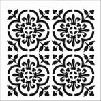 Stencil Sarayi Boyama Şablon Damask Çini Mandala - 5060 - 30X30