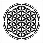 Stencil Sarayi Boyama Şablon Damask Çini Mandala - 8031 - 50X50