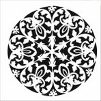 Stencil Sarayi Boyama Şablon Damask Çini Mandala - 8126 - 60X60