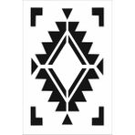 Stencil Sarayi Boyama Şablon Damask Çini Mandala -8400 - 20X30