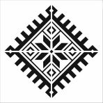Stencil Sarayi Boyama Şablon Damask Çini Mandala - 8597 - 30X30