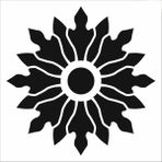 Stencil Sarayi Boyama Şablon Damask Çini Mandala - 8598 - 40X40