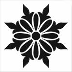 Stencil Sarayi Boyama Şablon Damask Çini Mandala - 8603 - 40X40