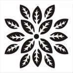 Stencil Sarayi Boyama Şablon Damask Çini Mandala - 8783 - 80X80
