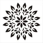 Stencil Sarayi Boyama Şablon Damask Çini Mandala - 8784 - 30X30