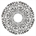 Stencil Sarayi Boyama Şablon Damask Çini Mandala - 8804 - 40X40