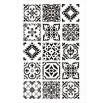 Stencil Sarayi Boyama Şablon Damask Çini Mandala -8857 - 80X100