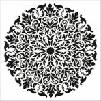 Stencil Sarayi Boyama Şablon Damask Çini Mandala - 8922 - 50X50